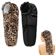 2 Pcs Large Shower Cap for Braids, Extra Long Shower Cap for Women Long Hair