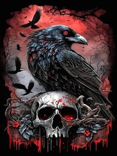 Halloween Girl Diamond Painting Kits for Adults, DIY 5D Woman Diamond Art Kits f
