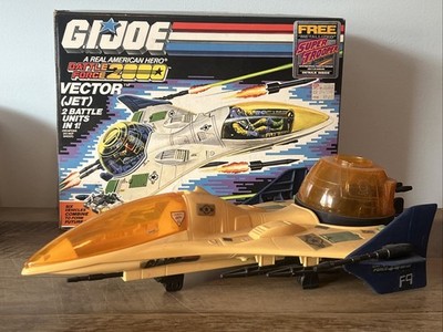 1987 Hasbro GI JOE Battle Force 2000 - VECTOR Jet & Original Box