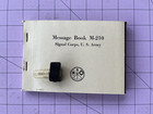 WWII Signal Corps Carrier Pigeon Message Capsule PG-67 & Book M-210 F/S in USA — photo 1