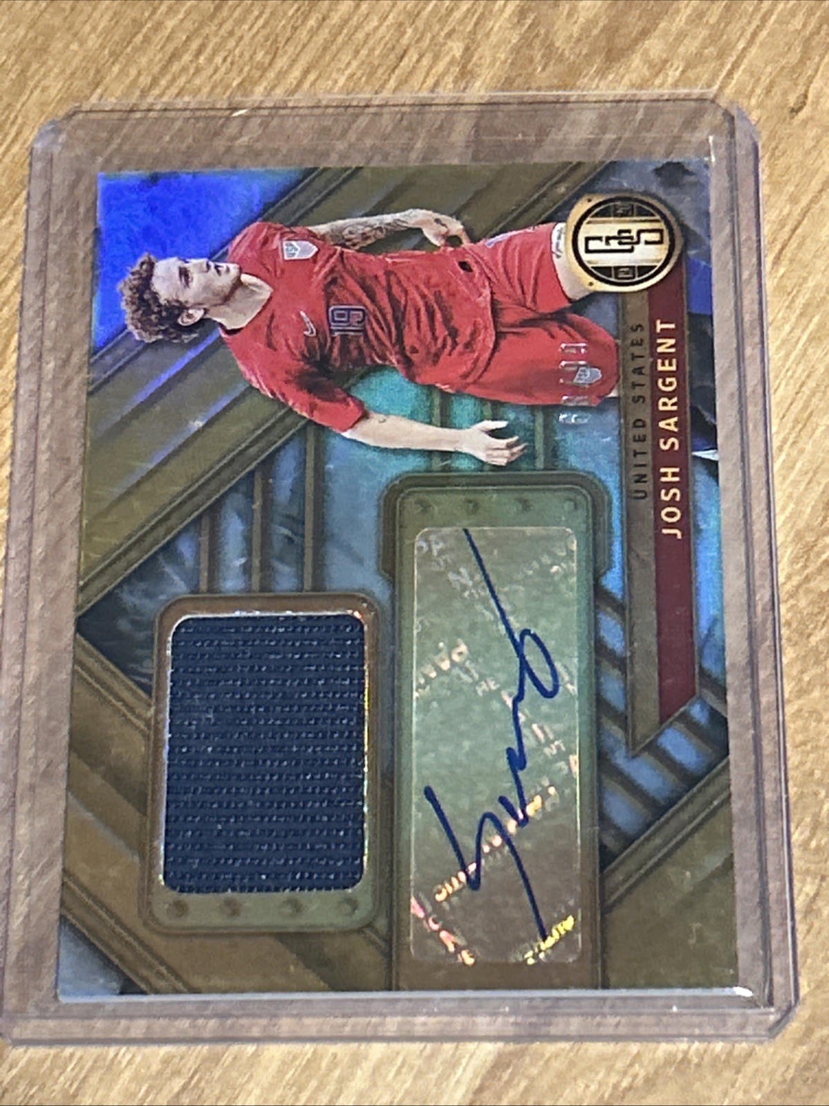 Josh Sargent 68/99 AUTO MATCH WORN 2019-20 Panini Gold Standard #JA-JSA