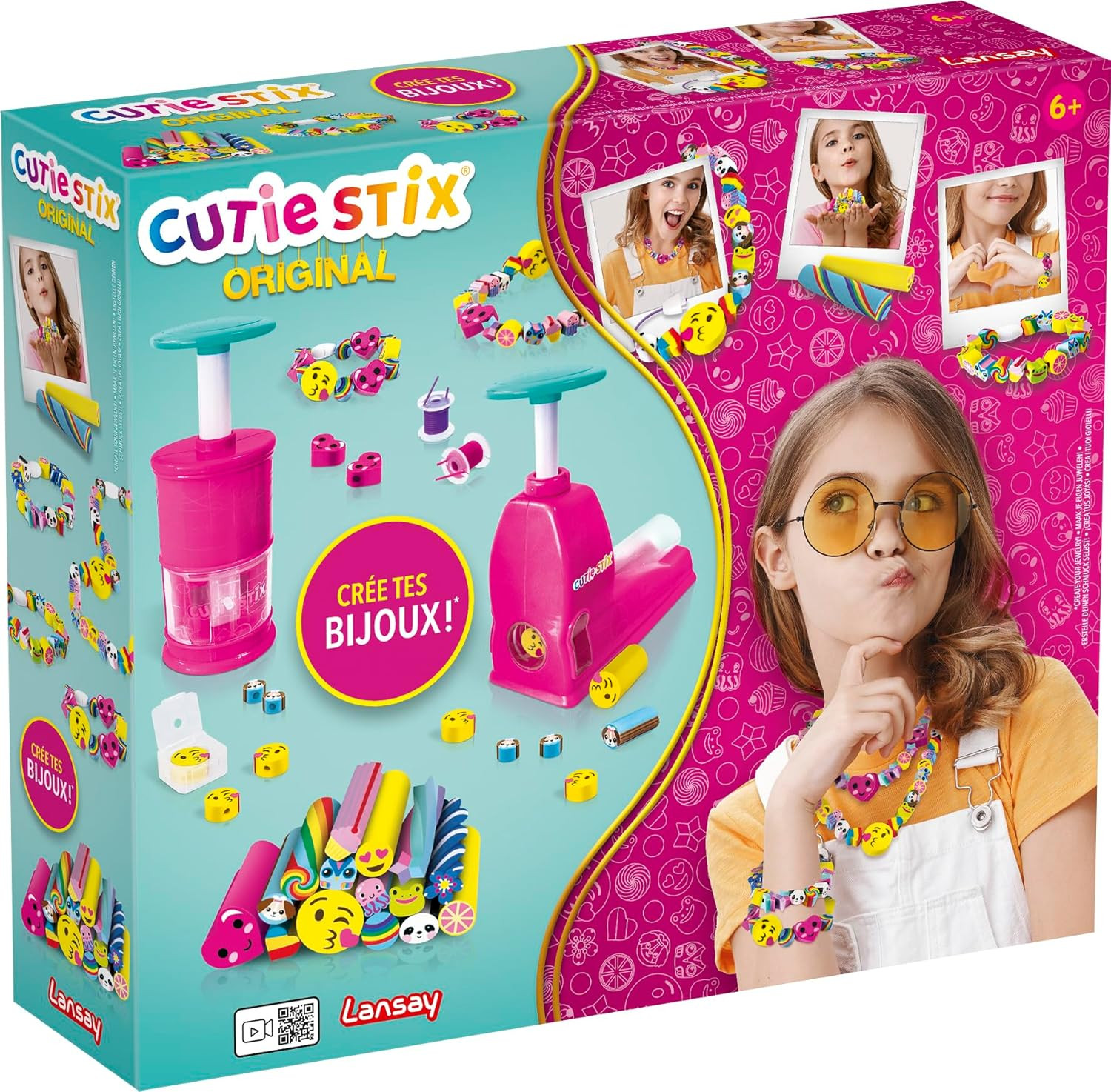 Kit Création Bracelets Lansay Cutie Stix Bijoux Fille et Garçon 6 Ans