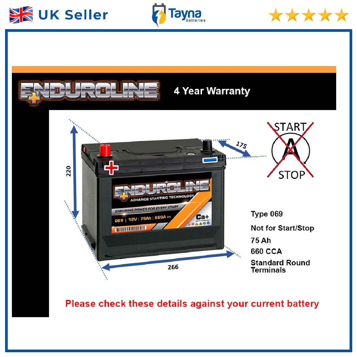 Battery fits LADA RIVA 1200 1600 1300 XRAY LARGUS GRANTA VESTA 069 660A