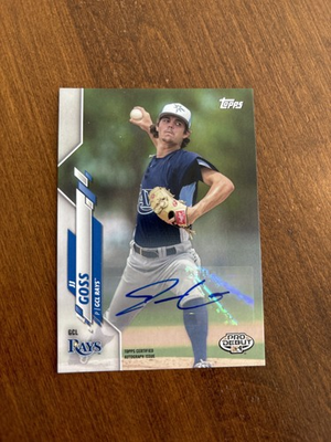 #ad JJ Goss 2020 Topps Pro Debut Autographs Auto PD 126 Tampa Bay Rays $2.00