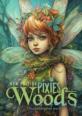 Monsoon Publishing | Pixies in the Woods Coloring Book for Adults New Edition