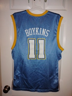Reebok Denver Nuggets Earl Boykins #11 NBA Baby Blue Jersey Size M Vintage Ball