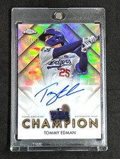 Tommy Edman 2025 Topps Chrome MLB World Series Champion Auto #WSC-EDM /100