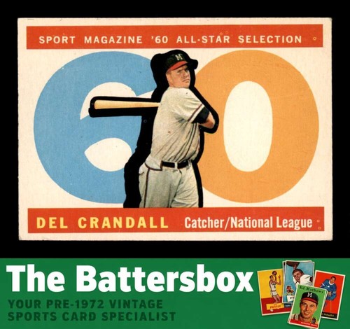 Del Crandall [All Star] #568 1960 Topps card