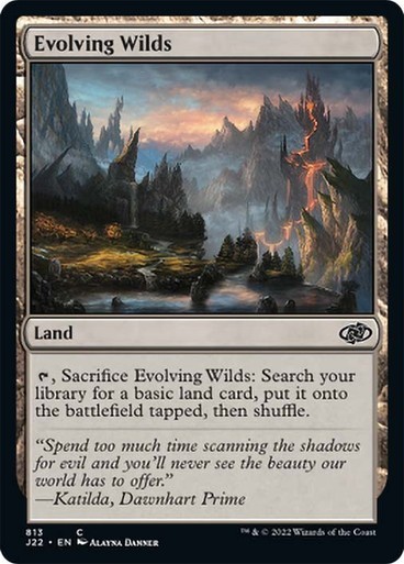 NM Evolving Wilds, MTG, Jumpstart 2022, Magic the Gathering, 813