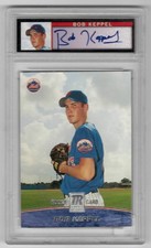 2001 Topps Reserve Uncirculated Baseball #106 Bob Keppel Auto PSA 8 RC /1500
