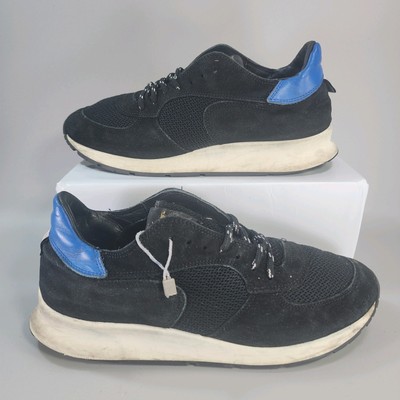 Men's Philippe Model Sz 7.5 011639 Black Suede Leather Casual Sneakers 