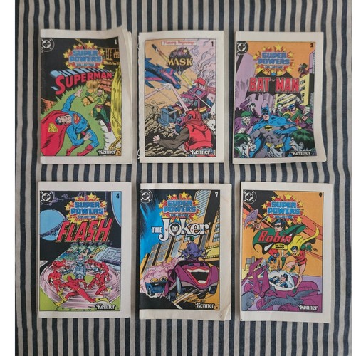 Kenner Super Powers MASK Mini Comics Lot 6 1Vintage 1984 Batman Superman Flash