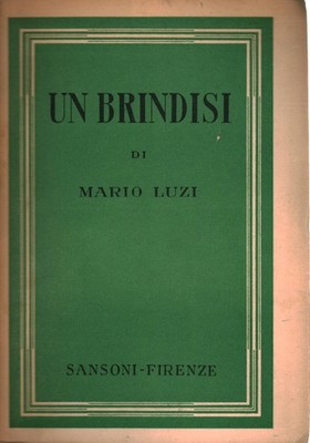 A toast - Mario Luzi (G.C. Samsoni)