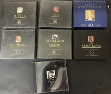 Gold Collection Jazz CD Lot Duke Ellington Louis Armstrong Nat Cole Glenn Miller