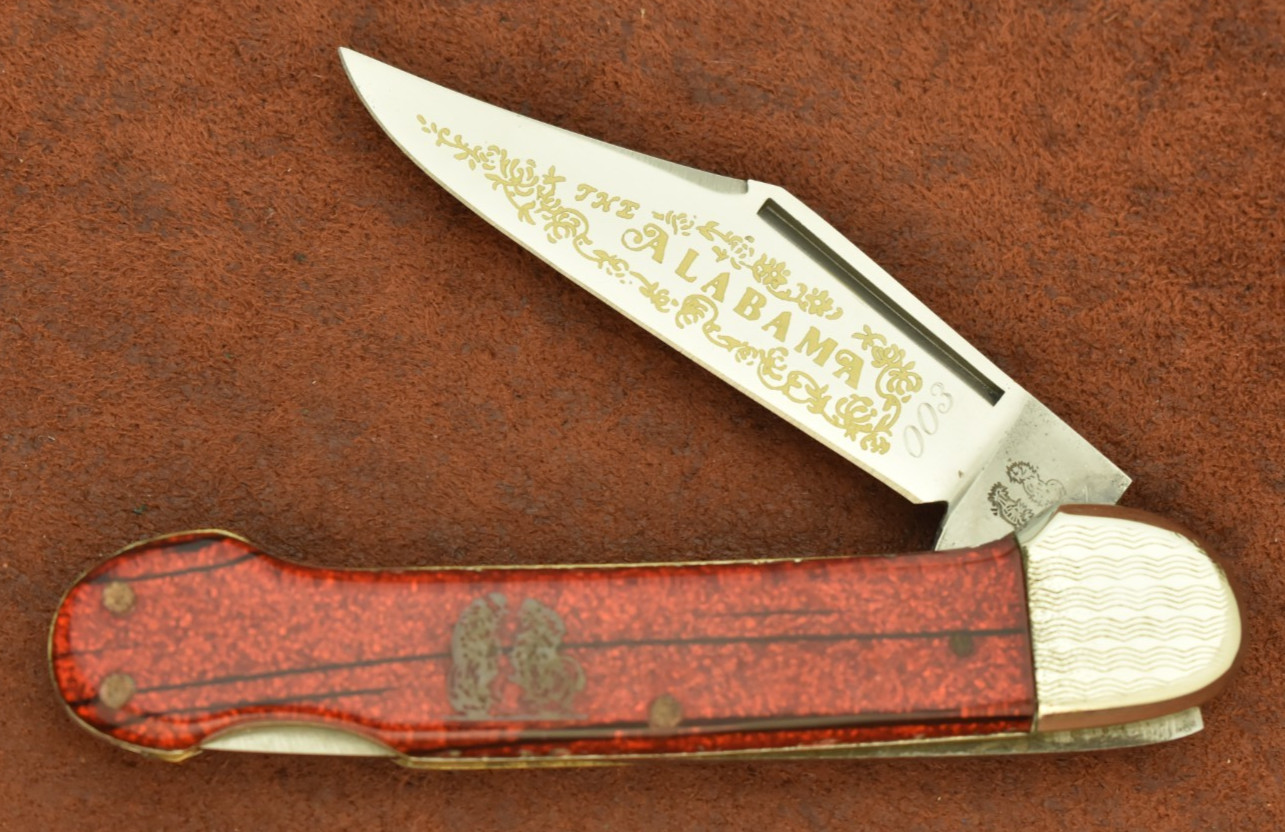 FIGHTN FIGHT'N ROOSTER SOLINGEN GERMANY KNIFE LOCKBACK COPPERHEAD ALABAMA (30829