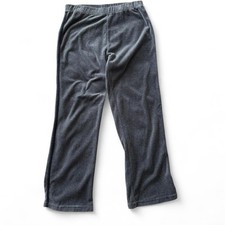 Vintage Gray Velour Pants, Women  s Size M
