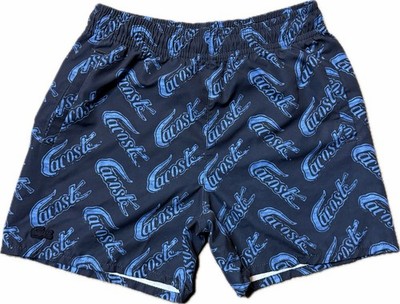 Lacoste Boys Swim Trunks Size 6 Logo Pattern Kids Swim Shorts 116cm