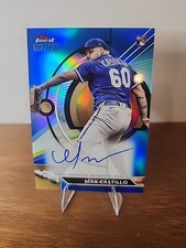 2023 Topps Finest -Finest Autographs Max Castillo #FA-MCAS Blue Refractor/150 RC