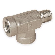 Parker 8-8-8 St-S Tee, Steel, Thrd1/2", Thrd1/2", Thrd1/2"