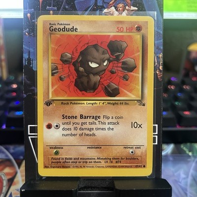 Pokemon Fossil First Edition #47/62 Geodude