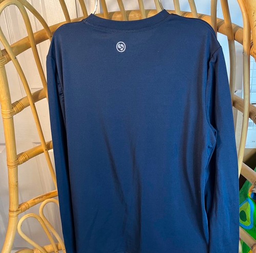 Top Climatesmart Comfortech Poli Niños Manga Larga Azul Marino Talla XL - Imagen 4 de 6