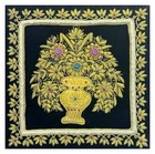 Rugs Jewel Carpet Wall Hanging Flower 24"x24" Hand Embroidery Zardozi Wall Gift