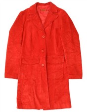 Vintage Damen Wildleder Mantel UK 10 Small Ro...
