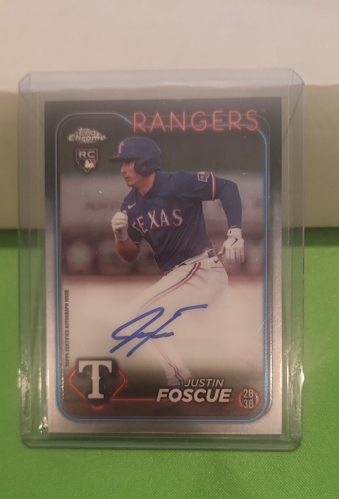 2024 Topps Chrome - Rookie Autographs Justin Foscue #RA-JF (AU, RC)