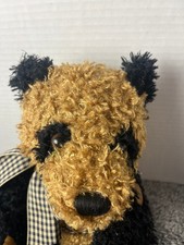 100th Anniversary Brown Black TEDDY BEAR by Dan Dee Plush Stuffed Animal 9"