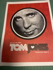 Tom Jones by Zachary Hobbs,Oklahoma City,2008 Gig Poster Pop Rock Art 14x10