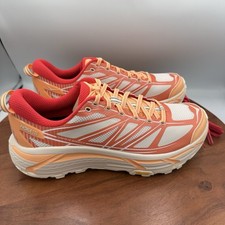 HOKA Mafate Speed 2 Ember/Pale Tangerine Vibram Sole Running Shoe Men Sz 10