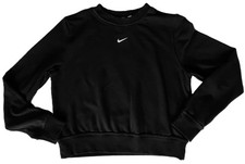 NIKE Crew Neck Black Pullover Sweatshirt FB5125-010 Womens S