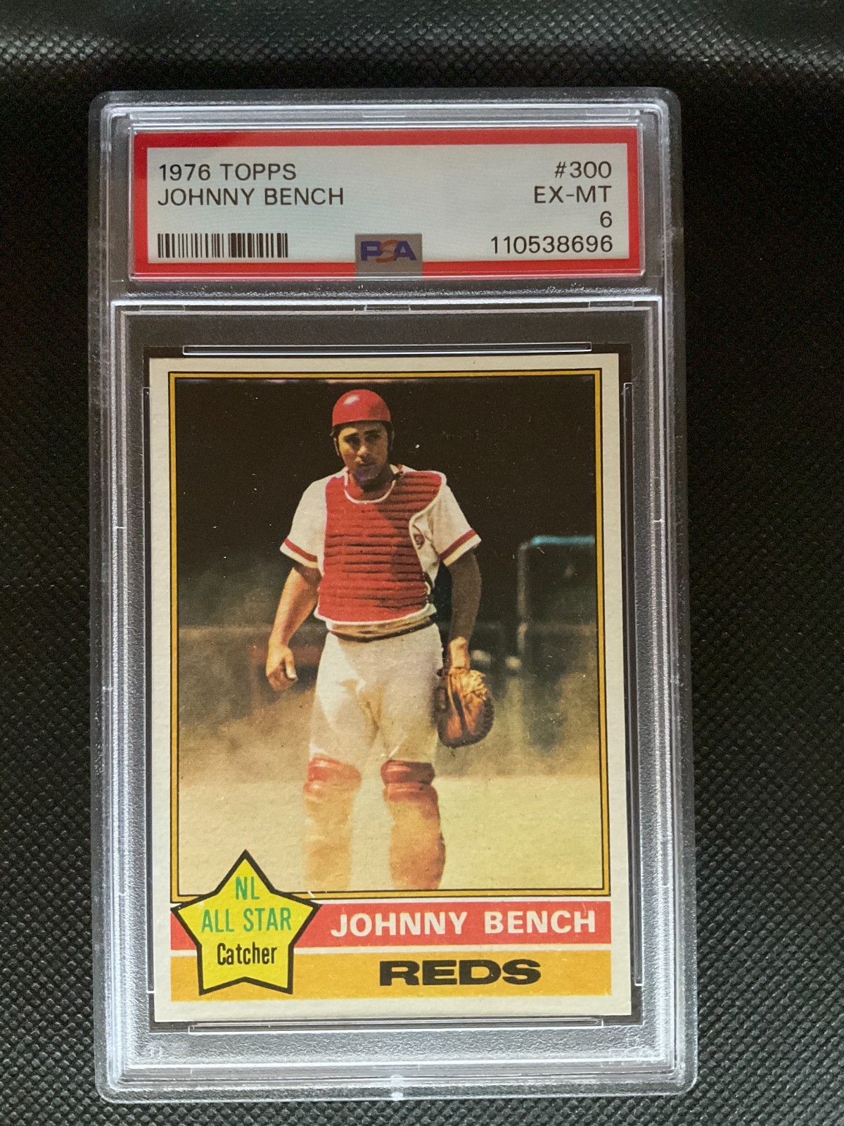 1976 Topps Johnny Bench #300 PSA 6 EX-MT Cincinnati Reds Vintage HOF Legend! view 2
