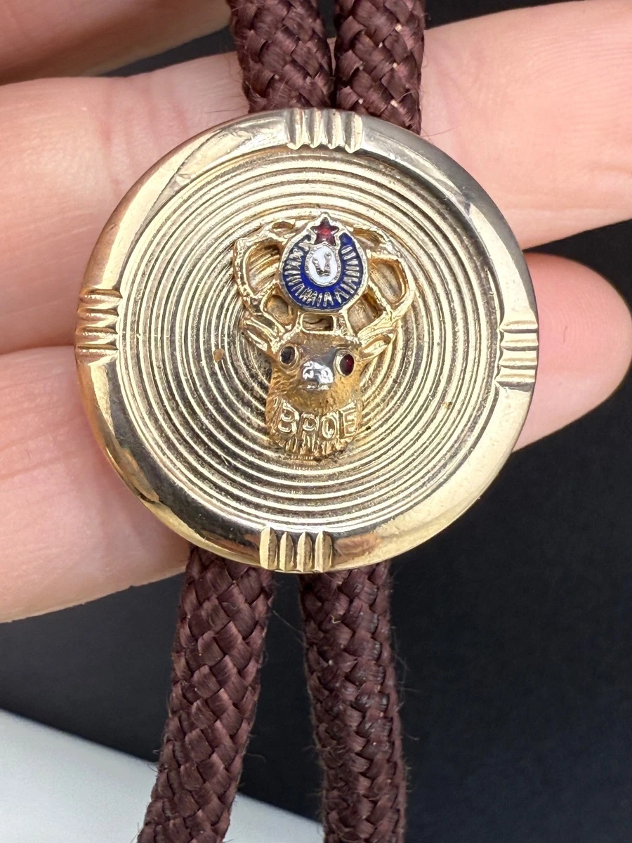 Vintage Silver Plated Bolo Tie With Handcrafted Lotus Rose Quartz Stone - Adjustable Rope Tie - View #4