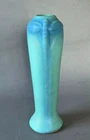 1920s Van Briggle 10.5" Dragonfly Art Pottery Ming Blue Turquoise Vase #398