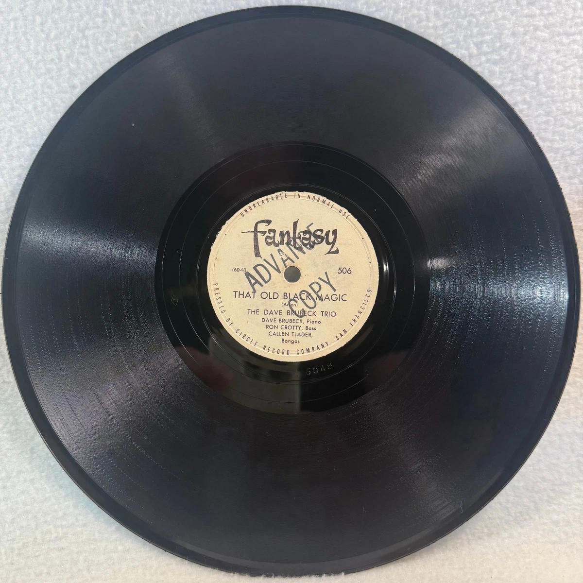 Dave Brubeck 78 RPM Vinyl Records Jazz for sale | eBay