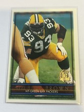 1996 Topps Gilbert Brown #272 Packers Rookie Card RC. rookie card picture