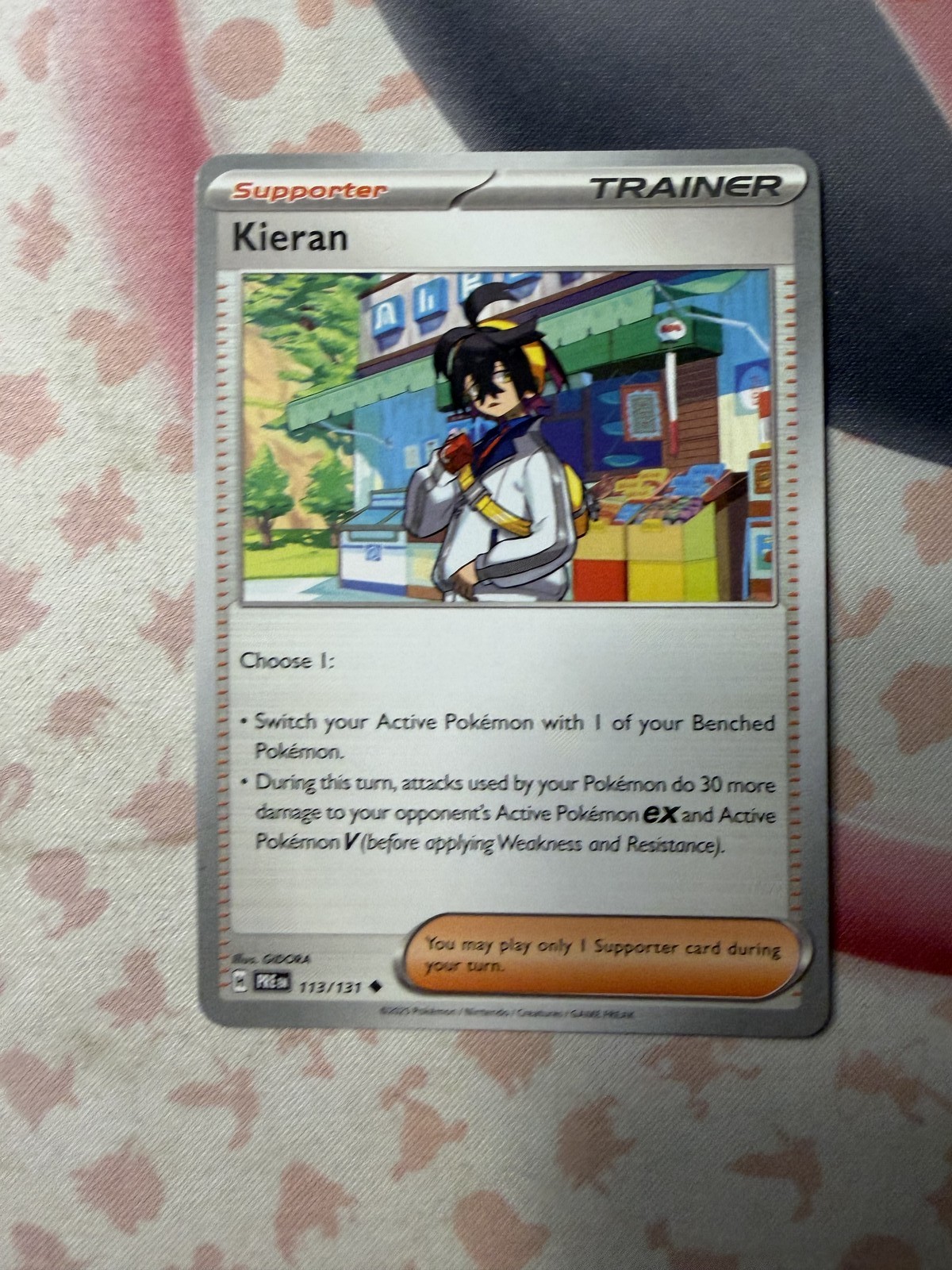 Kieran - Uncommon SV: Prismatic Evolutions 113/131 NM English Pokemon Card