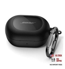 Magnetic Cases for Bose New QuietComfort Earbuds 2024 Case Cover, Black