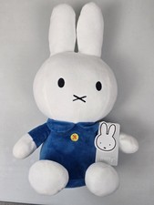 Kids Preferred Miffy Plush Blue Shirt Stuffed Animal Sitting 12" NWT