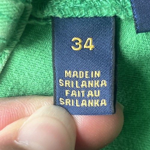 Polo Ralph Lauren Mens Size 34 Green Shorts Embroidered Whales Preppy Nautical - Picture 3 of 9