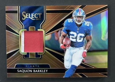2018 Select Saquon Barkley #5 Swatch Prizm Copper Rc  75/99 Rookie
