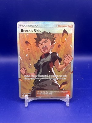 Brock's Grit 172/181 - Sm-Team Up Full Art Holo - CLEAN NM/LP