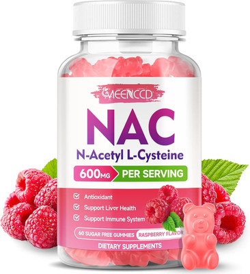 NAC Gummies, N Acetyl Cysteine 600Mg, NAC Supplement for Antioxidants & Immune S