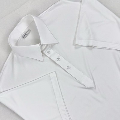 Collars & Col Men's Original English Spread Collar Polo Shirt XL White 