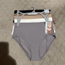 Essentials By Rene Rofe 5pk Flexible Fit Hi-Briefs Panties. Sz M. NWT