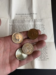 🔥JOHNSON “THE JO PRO Copper & Silver Thru Table” RARE!!!!!!!!!!! Coin Magic🔥🔥