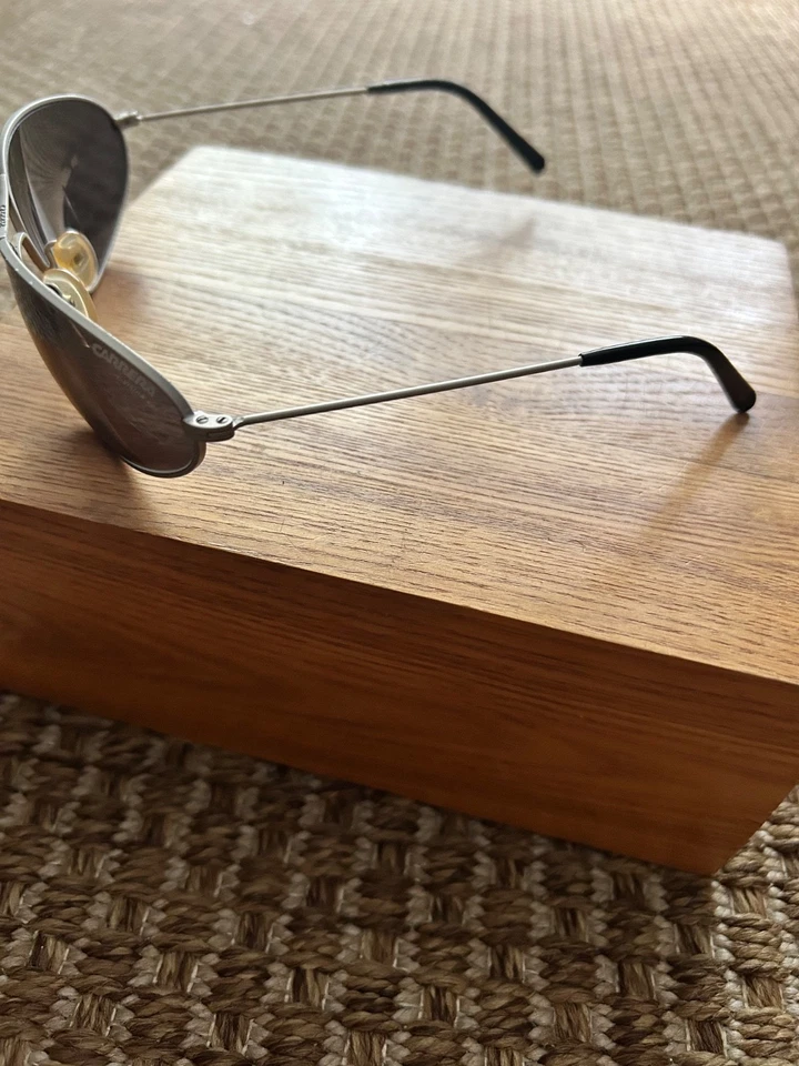 Carrera 4831 C Vision 400 brushed silver metal oval wrap sunglasses 62 17 125 - Image 4 of 4