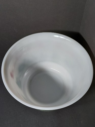Vintage 50s Hazel Atlas Milk Glass Tom & Jerry Christmas Carriage Bowl W/5 Mugs - Picture 5 of 23