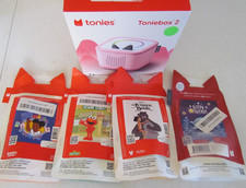 Pink Tonies Toniebox 2 Bundle Elmo Jungle Book Sleepy Whale Learning Music